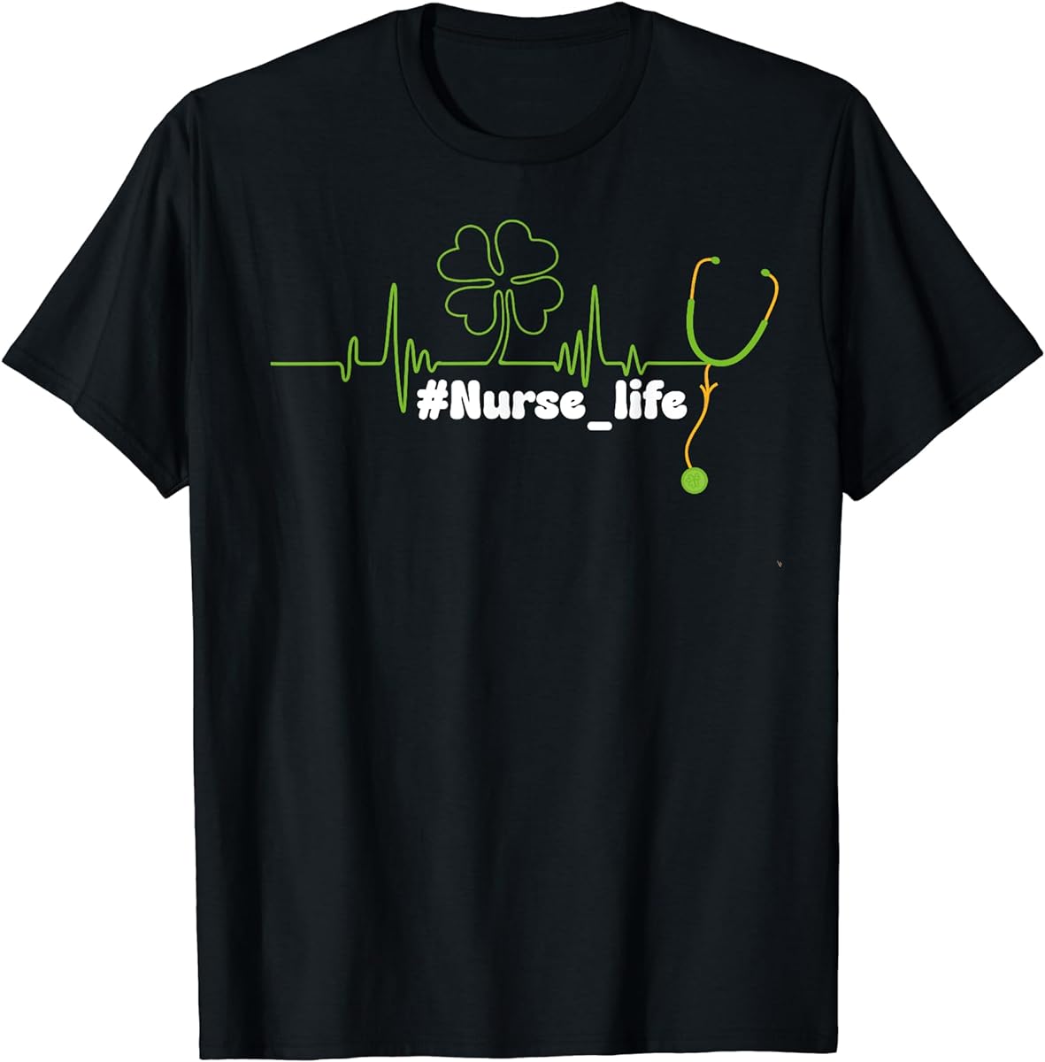 irish nurse st patricks day tee stethoscope  heartbeat t shirt sku 880952 item