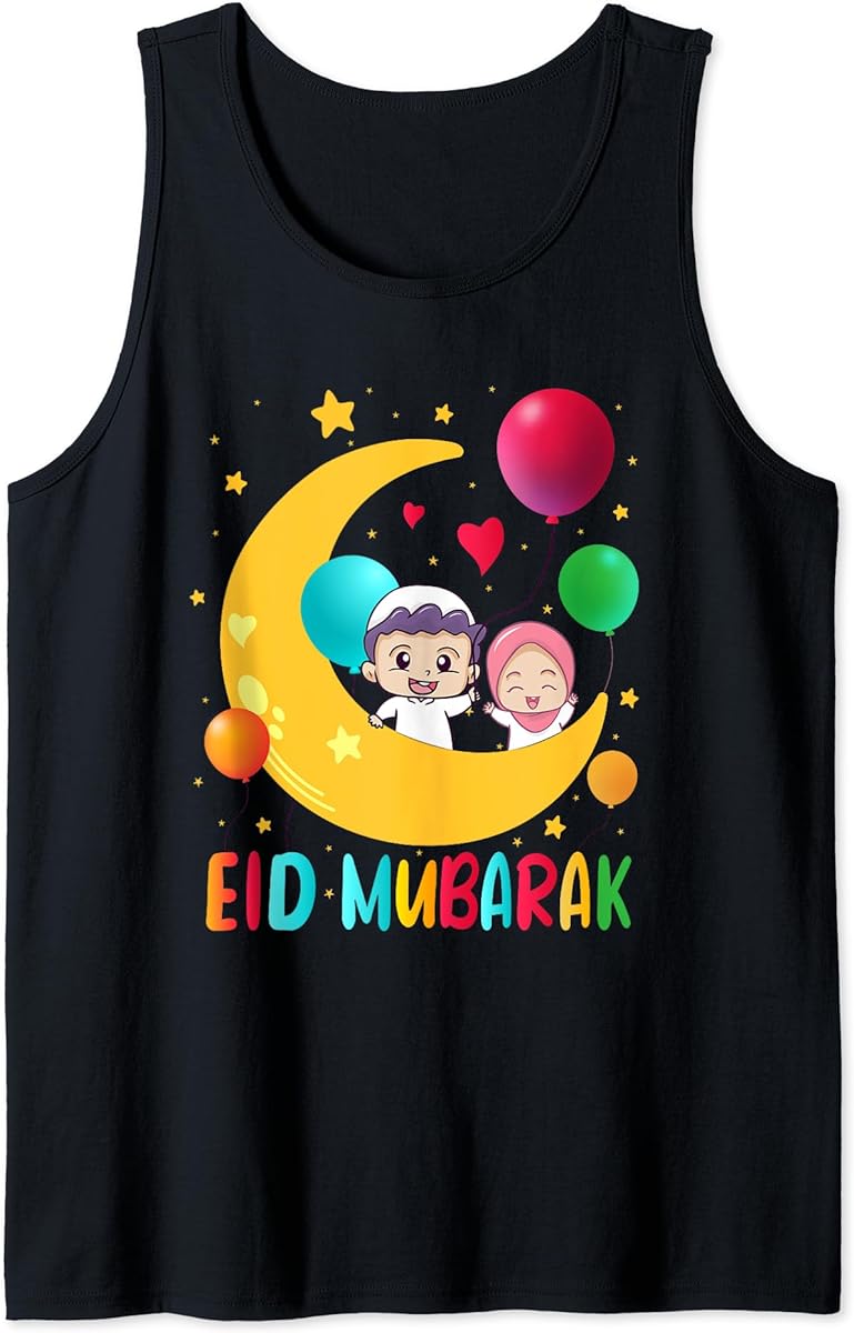 kids muslim boys gilrs happy eid el fitr mubarak kareem 2024 tank top sku 691173 item.jpg