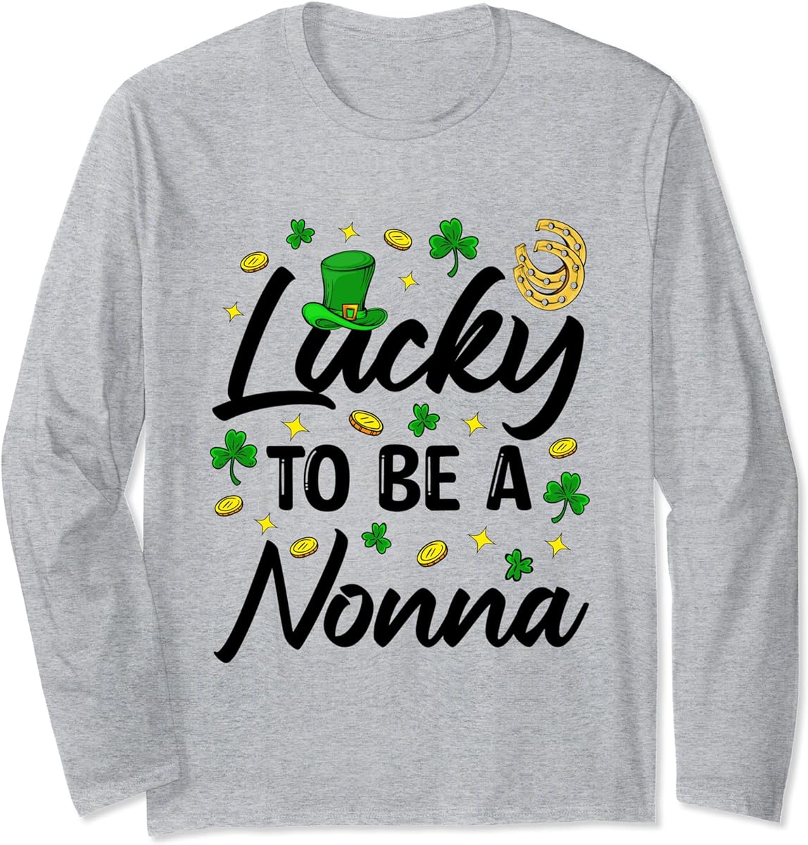 lucky to be a nonna st patricks day long sleeve t shirt sku 959133 item