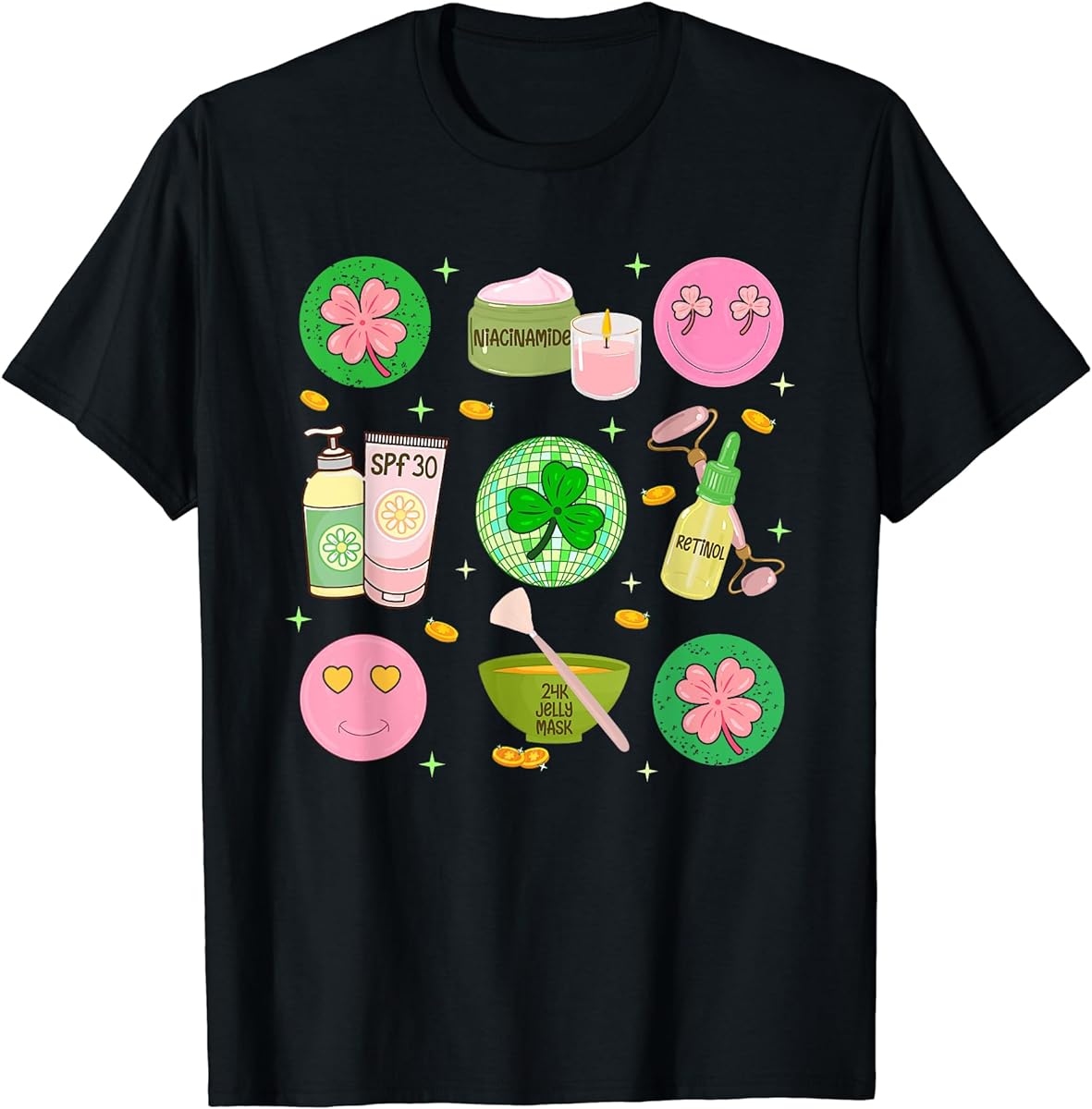 skin therapist st patricks day esthetician lucky shamrock t shirt sku 888675 item.jpg