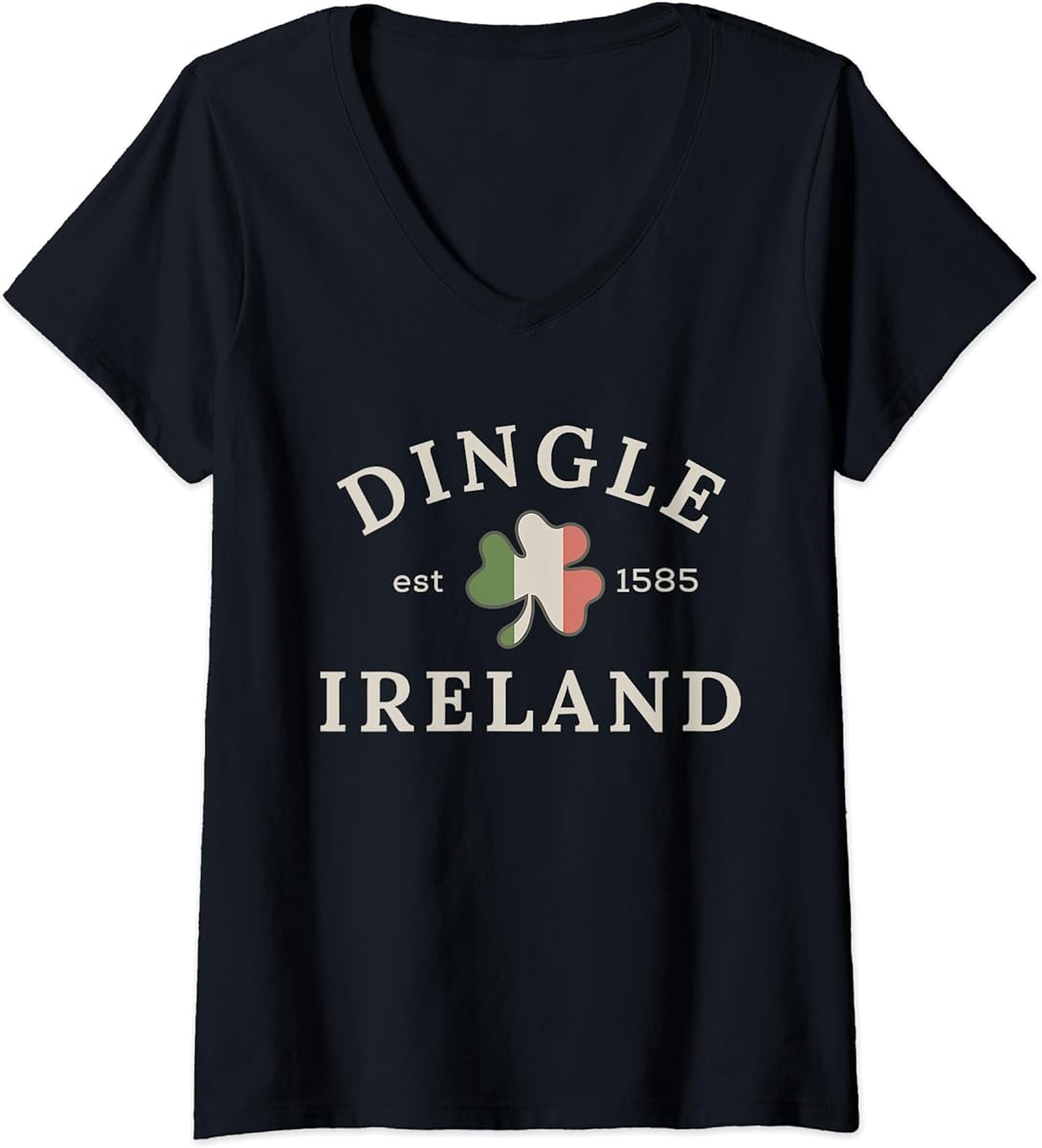 womens dingle ireland st patricks day ireland flag clover ireland v neck t shirt skuid 2869180 item
