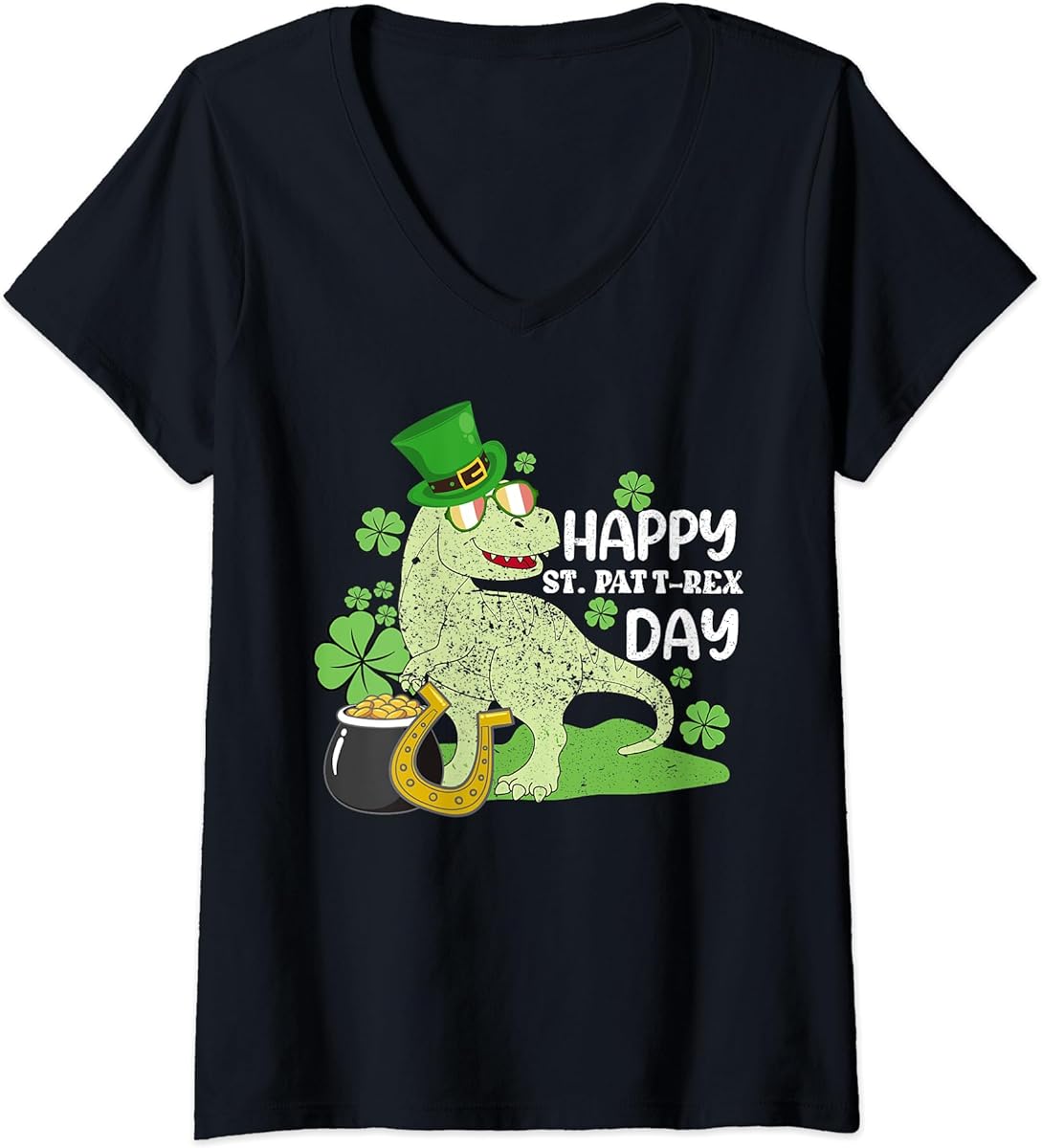 womens kids happy st pat trex day dino st patricks day toddler boys v neck t shirt sku 691190 item.jpg
